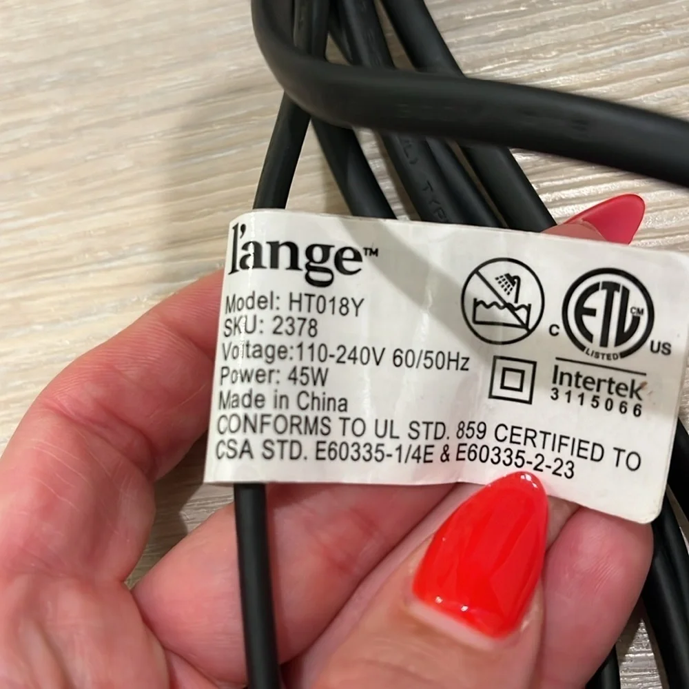 L’ange le vite ceramic straightening brush in stone grey black